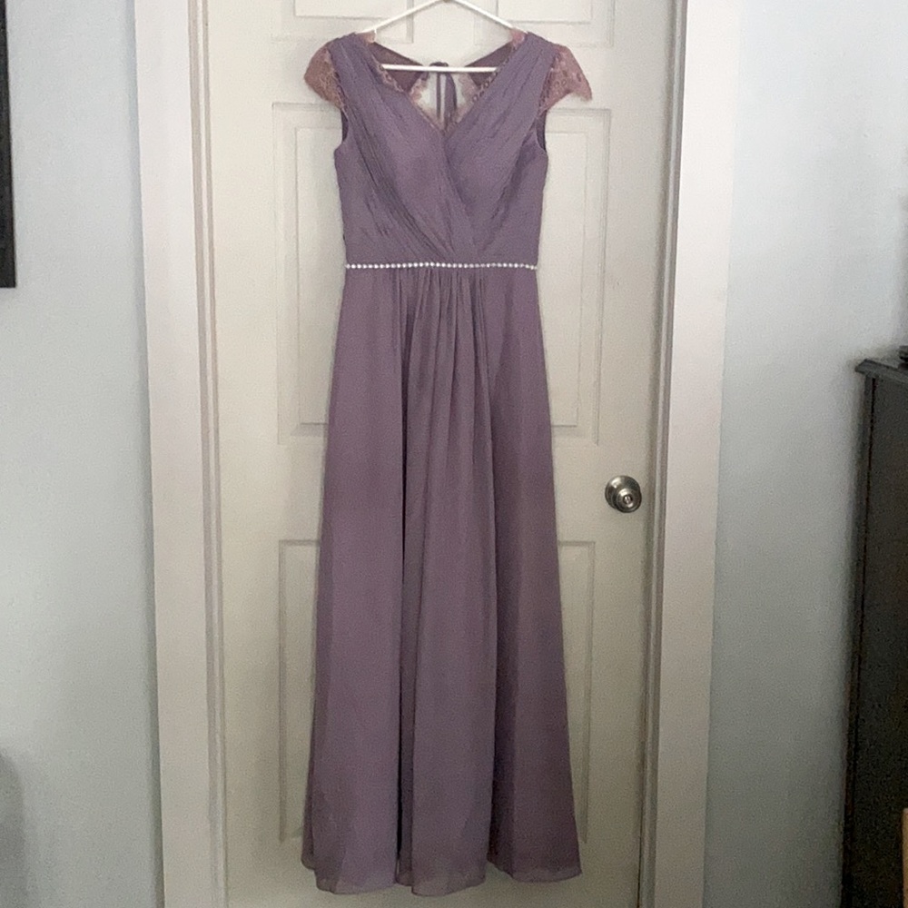 KF Bridal Bridesmaid Dress Lavender Grey